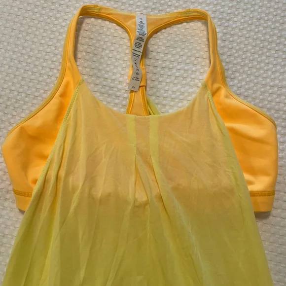 Lululemon Practice Freely Tank Mellow Lemon/Burning Yellow
top size 10 - Picture 6 of 9
